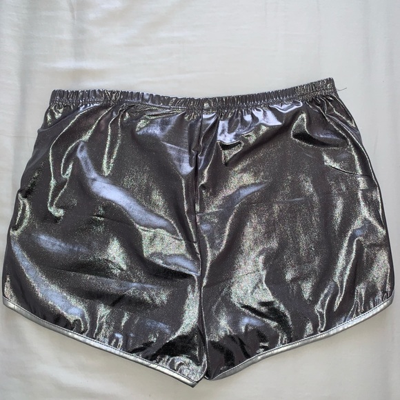 High Rise Metallic Shorts - Picture 2 of 3